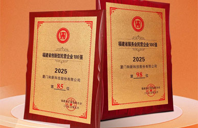 喜報 |和新科技榮登2025年福建省創新型及服務型民營企業雙百強榜單！